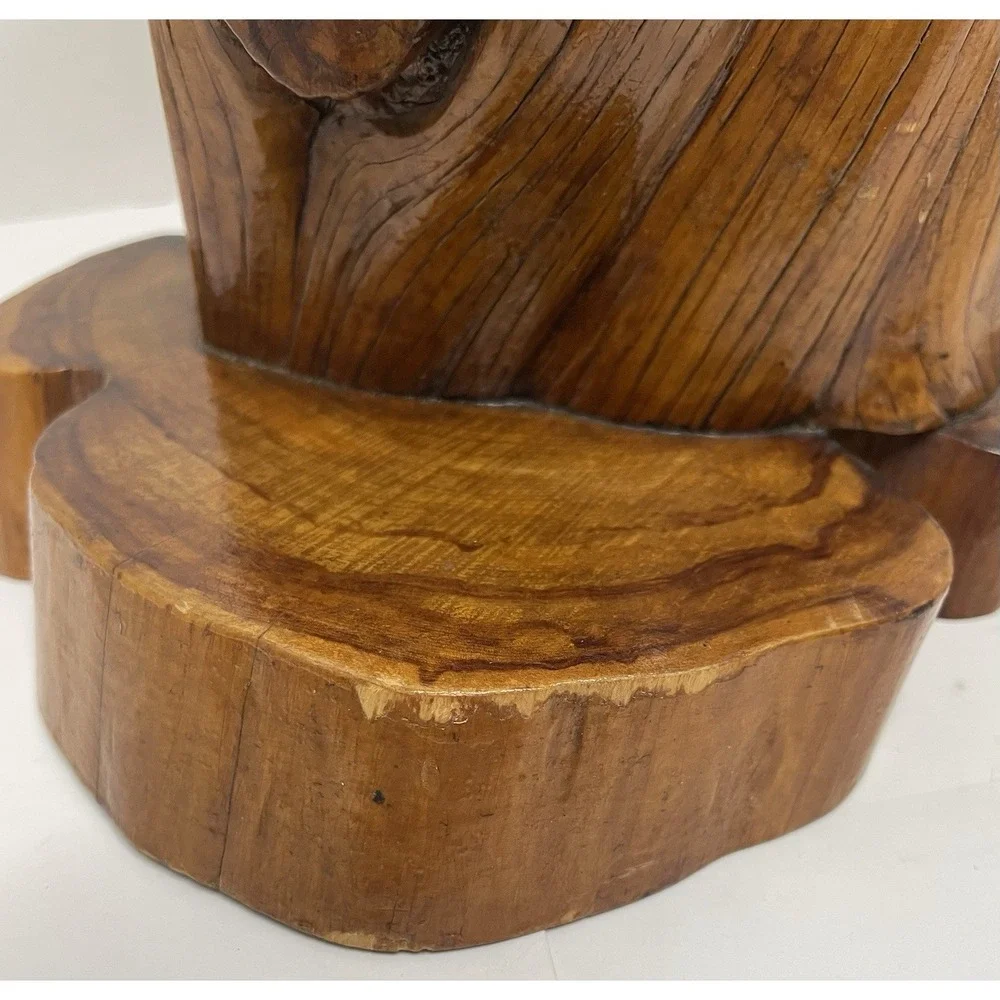 Vintage Handmade Burl Wood Candle Holder Manzanita Rustic Primitive 1970s Decor